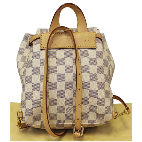 grey louis vuitton backpack|louis vuitton checkered backpack.